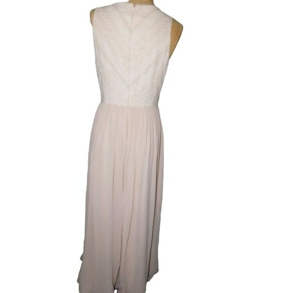 Gianni Bini Size 4 Long  Pink Gold Formal Evening Dress NWT - Picture 4 of 4